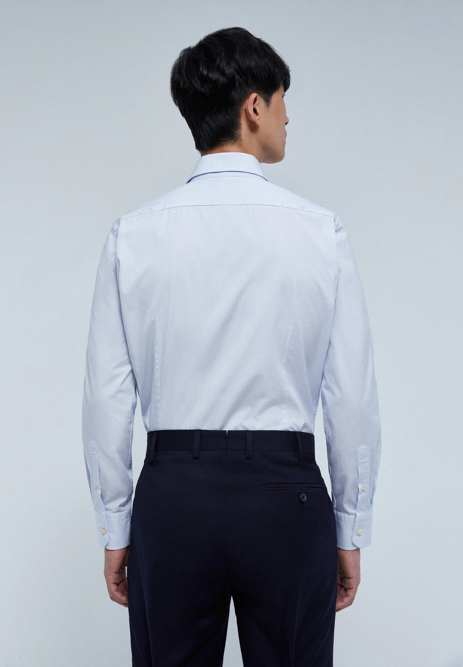 MIXED CUFF DRESS SHIRT - Image 5