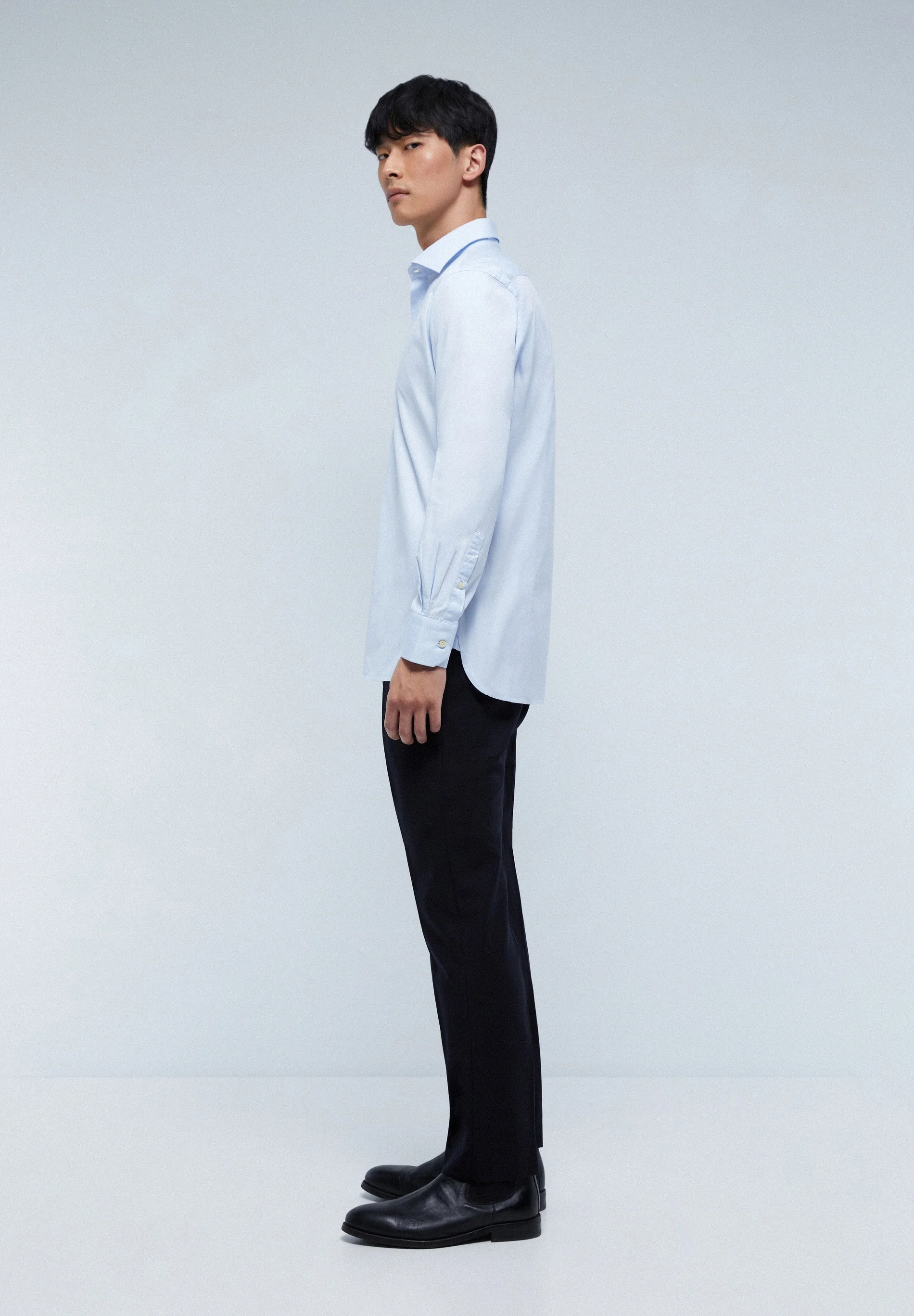 MIXED CUFF DRESS SHIRT - Image 2