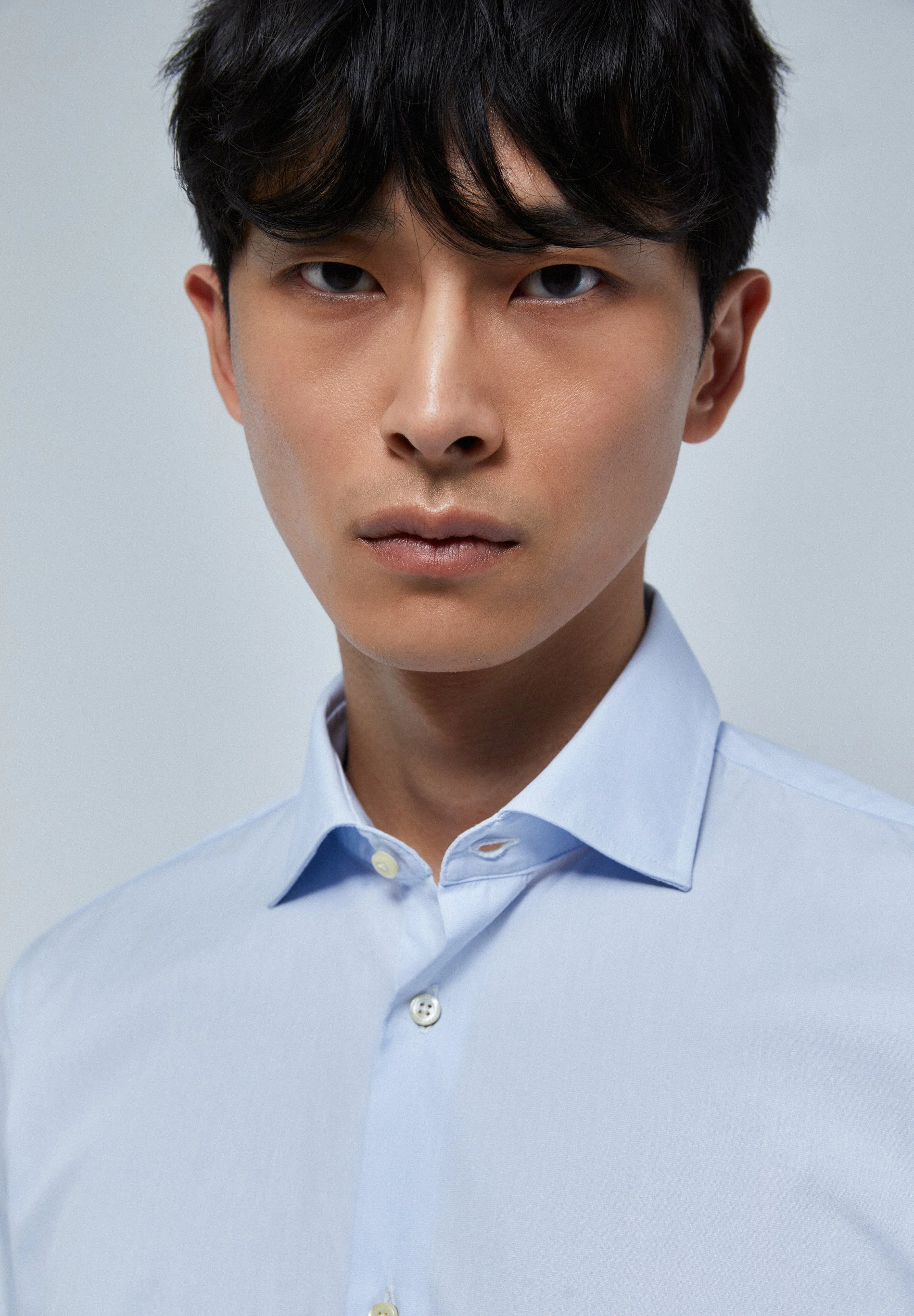 MIXED CUFF DRESS SHIRT - Image 4