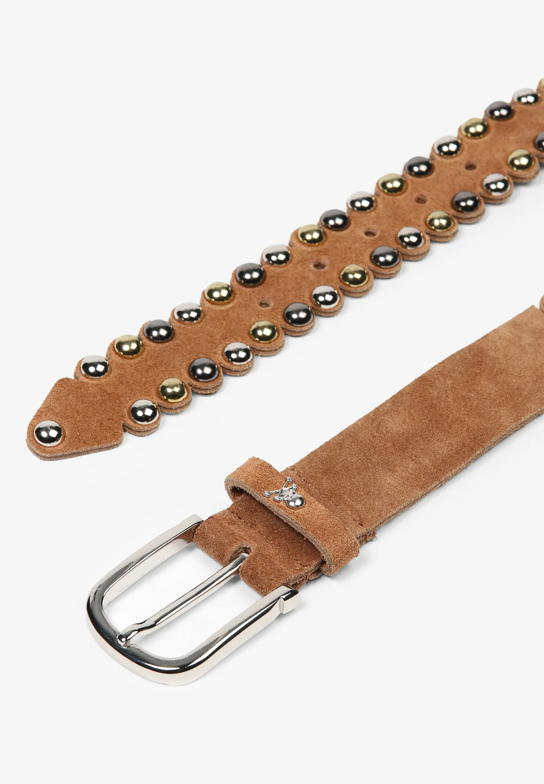 STUDDED SUEDE BELT - Image 4