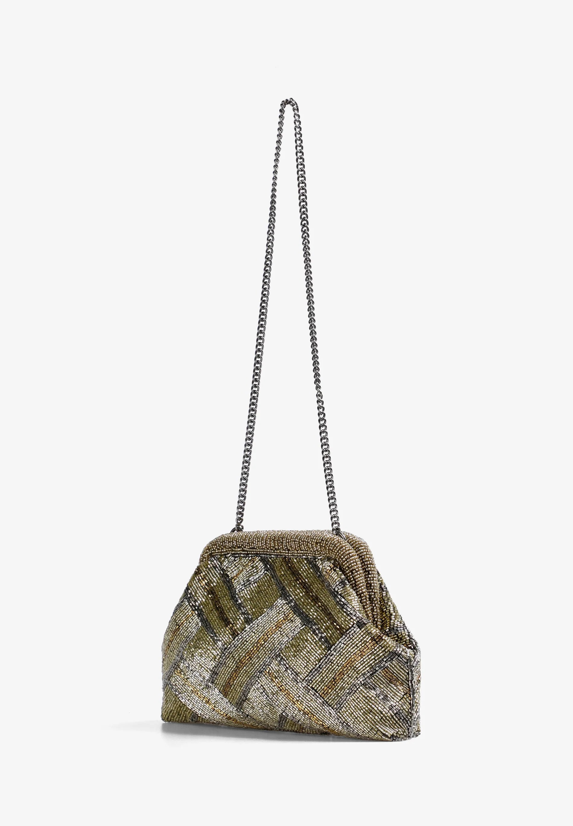 CLUTCH BAG WITH BEAD DETAIL - Image 4