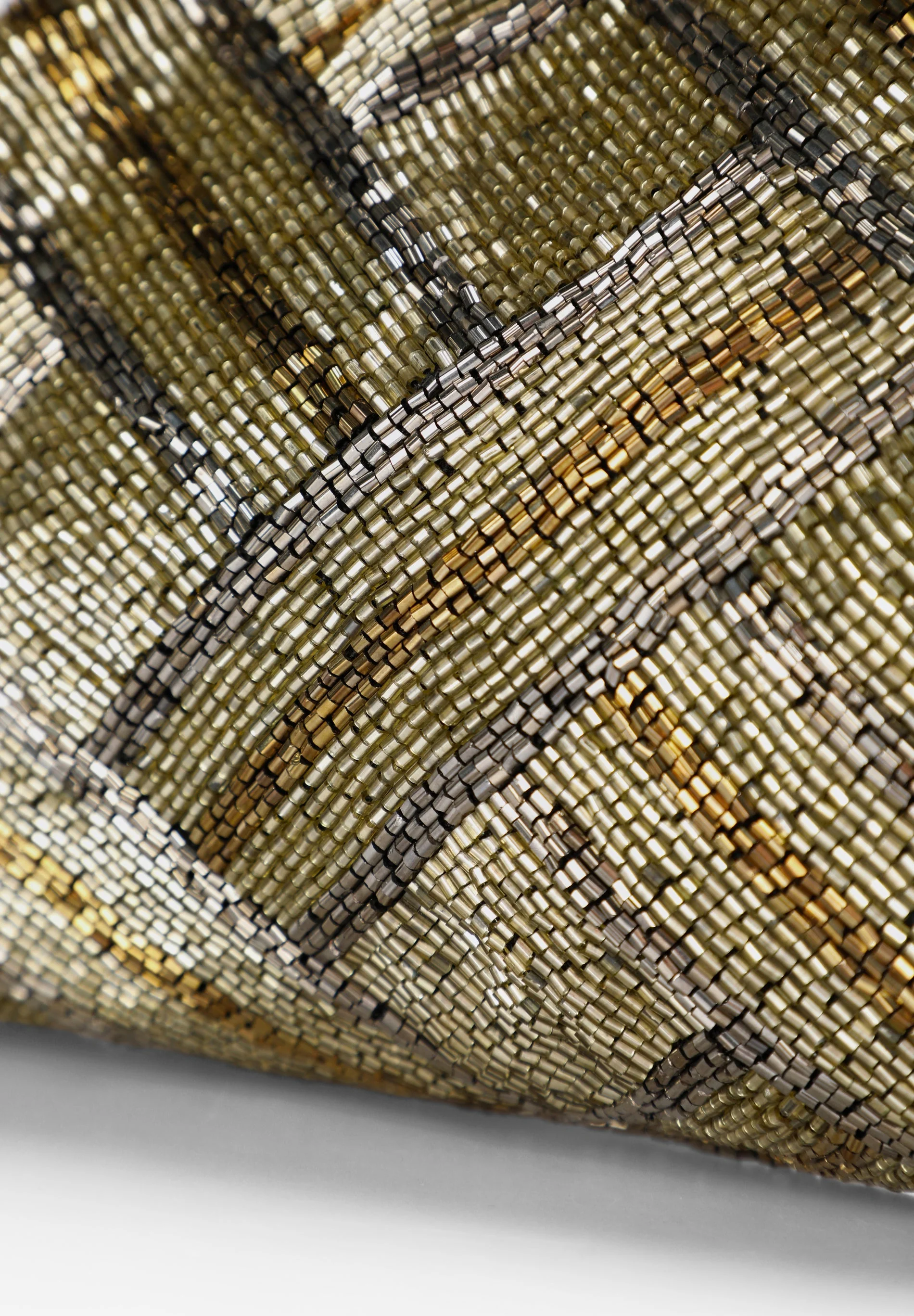 CLUTCH BAG WITH BEAD DETAIL - Image 5